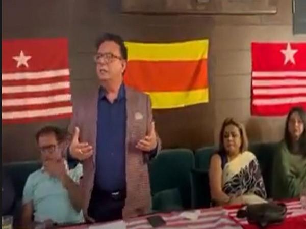 Shaukat Ali kashmiri is addressing on the occasion of conference&Oath taken ceremony of UKPNP