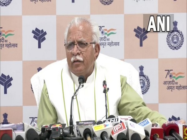 Haryana CM Manohar Lal Khattar (Photo/ANI)