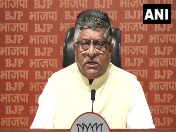 Senior BJP leader Ravi Shankar Prasad (Photo/ANI) 