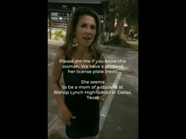 Grab of an American woman arrested in the US state of Texas for racially abusing a group of Indian-American women. (Photo credit: Twitter)