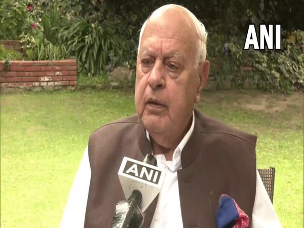 National Conference chief, Farooq Abdullah speaking to ANI on Friday. 