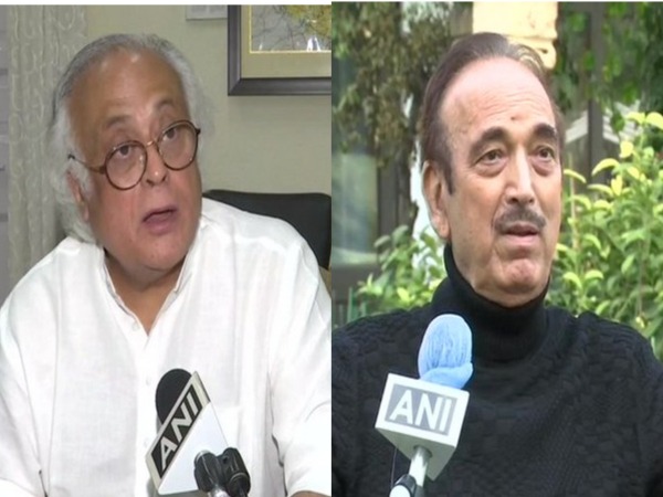Congress leader Jairam Ramesh, Ghulam Nabi Azad