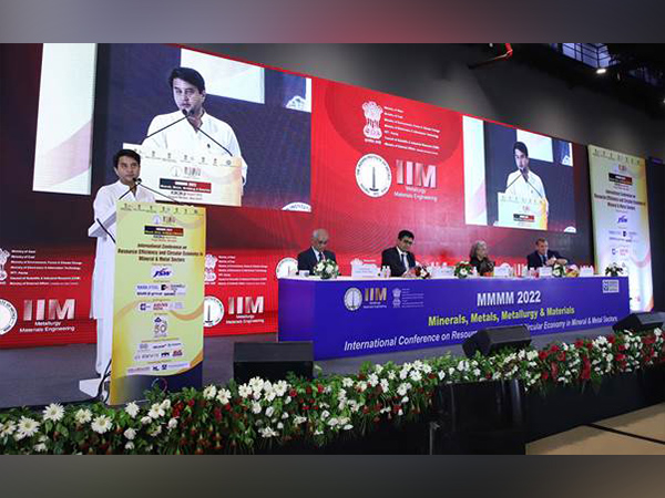 Union Minister for Steel and Civil Aviation Jyotiraditya M Scindia addressing an event.