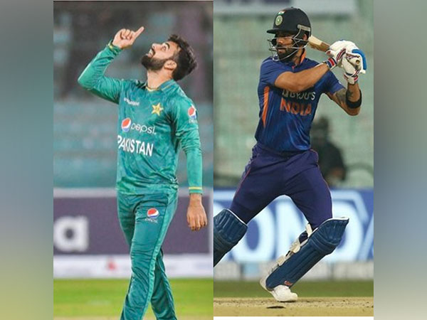 Shadab Khan and Virat Kohli (Photo: Shadab Khan/ BCCI: Twitter)