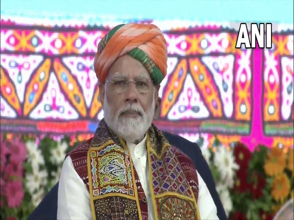 Prime Minister Narendra Modi at Bhuj (Photo/ANI)