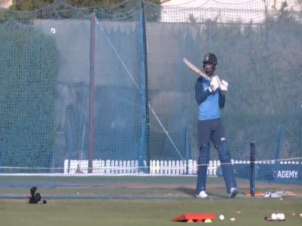 KL Rahul practicing in nets. (Photo- ANI)
