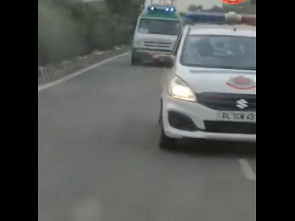 Visuals of green corridor (Source: Delhi Traffic Police) 