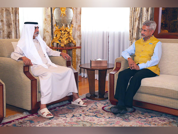 EAM Jaishankar meets Sheikh Nahyan bin Mubarak Al Nahyan, UAE Minister of Tolerance and Coexistence (Photo: Twitter/@DrSJaishankar)