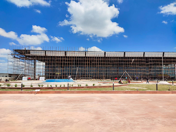 Visuals from Kanpur airport