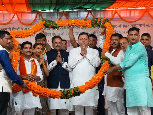 Pushkar Singh Dhami at inauguration of Ranibagh bridge