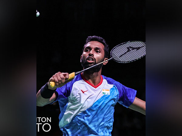 Prannoy during his game (Credit: Twitter@PRANNOYHSPRI)