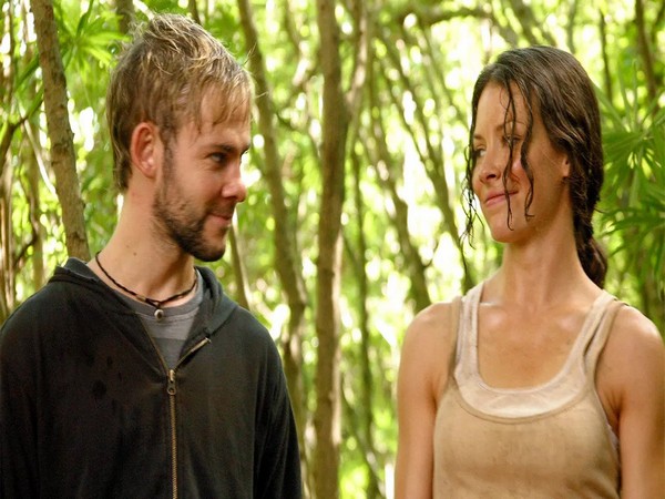 Dominic Monaghan and Evangeline Lilly (Source: Twitter)