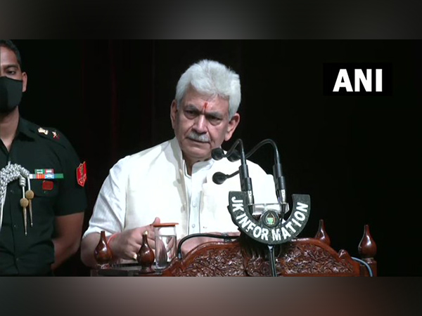 Jammu and Kashmir Lieutenant Governor Manoj Sinha (Photo/ANI)