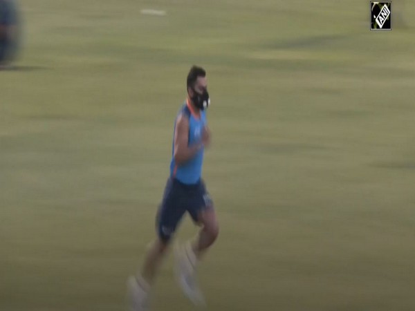 A visual of Virat Kohli training. (Photo- ANI)