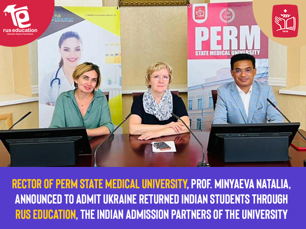Perm State Medical University  to accept Indian MBBS students from different Ukraine universities