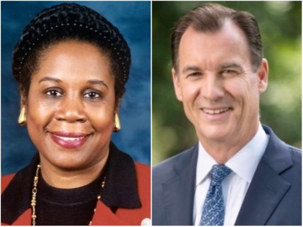 Members of the United States Congress Sheila Jackson and Tom Swazi (File Photo)