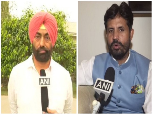 Congress leader Sukhpal Khaira (left), Raja Warring (Right) (ANI/photo)
