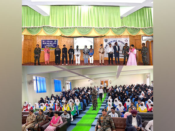  Indian Army organises awareness campaign for local girl students near Line of Control in Uri (ANI Photo)