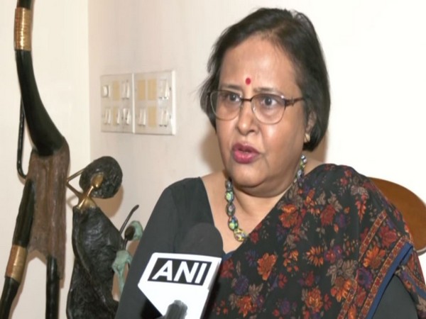 Former High Commissioner for India in the UK Ruchi Ghanashyam talking to ANI on Monday