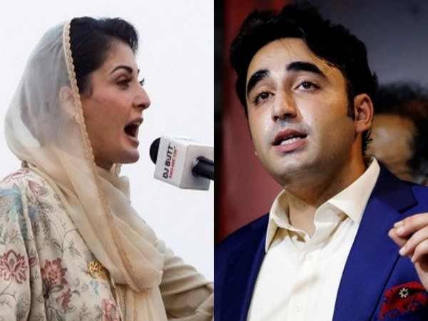 PML-N Vice President Maryam Nawaz and Pakistan's Foreign Minister Bilawal Bhutto-Zardari.