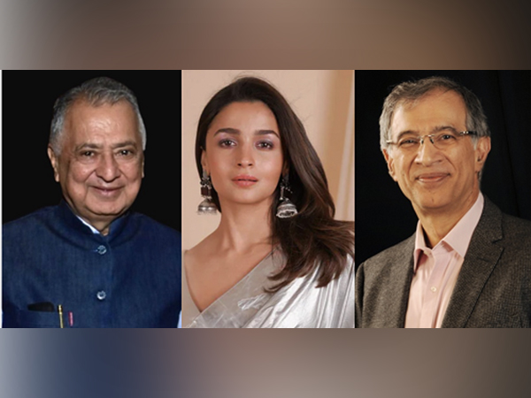 L to R - Nanik Rupani, Ms. Alia Bhatt and Niranjan Hiranandani
