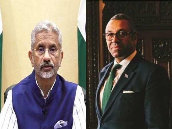 External Affairs minister S Jaishankar (L) and UK Foreign Secretary James Cleverly (R)