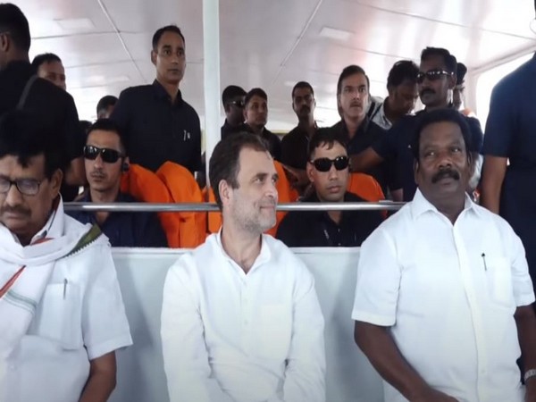 Visual of Congress leader Rahul Gandhi from Tamil  Nadu (Photo/ANI)