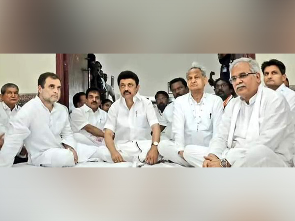 Visual 'Bharat Jodo Yatra' in Kanyakumari (Photo/ANI)