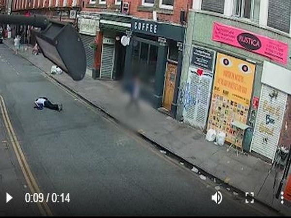 A man arrested following attack on Sikh priest in Manchester (Photo Credit: A grab from video released by police)