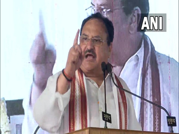 BJP president JP Nadda in Raipur (Photo/ANI)