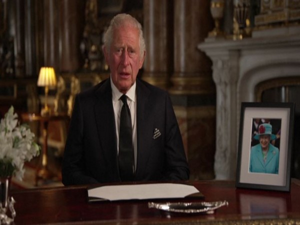 King Charles III addressing the nation for the first time.