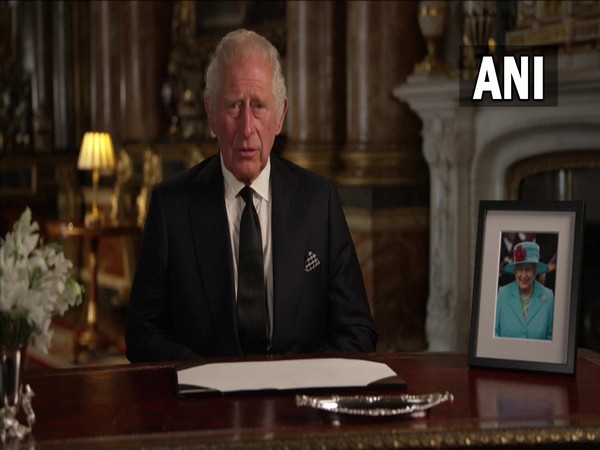 King Charles III addressing the nation for the first time.