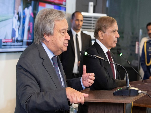 United Nations Secretary-General Antonio Guterres with Pakistan Prime Minister Shehbaz Sharif, (Photo: Twitter/ Antonio Guterres)