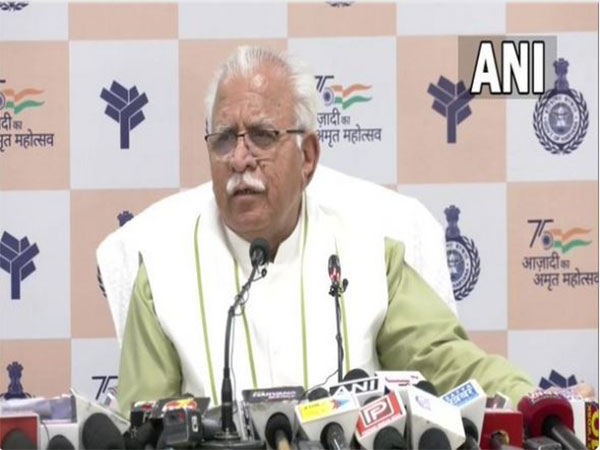 Haryana CM Manohar Lal Khattar (Fie Photo/ANI)