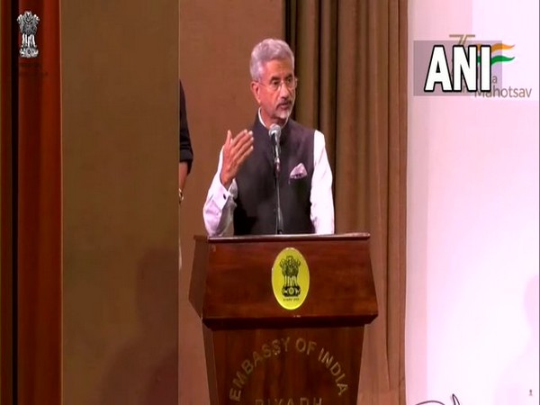 EAM S Jaishankar addressing Indian community in Riyadh