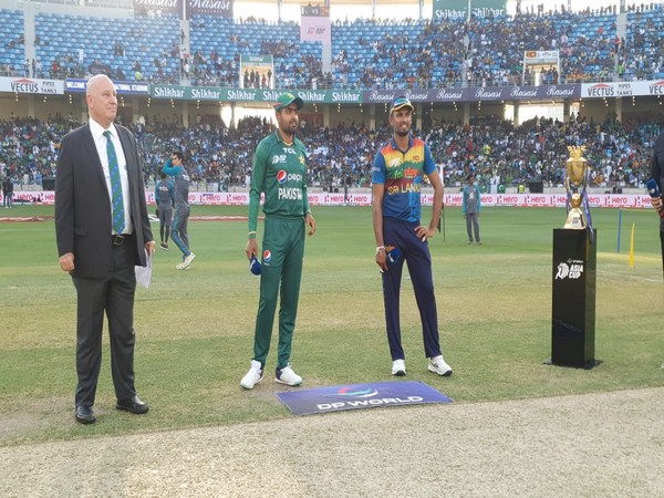 A visual from the toss. (Photo- Pakistan Cricket Twitter)