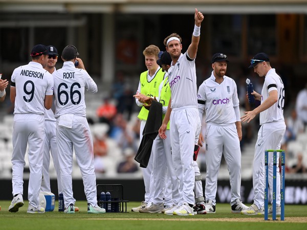 Stuart Broad (in centre in whites). (Photo- ICC)