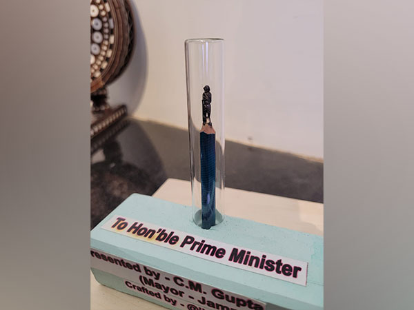 Gift presented to PM Narendra Modi to be auctioned (Photo/ANI)