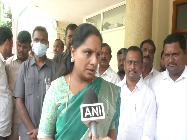 TRS MLC K Kavitha (Photo/ANI)