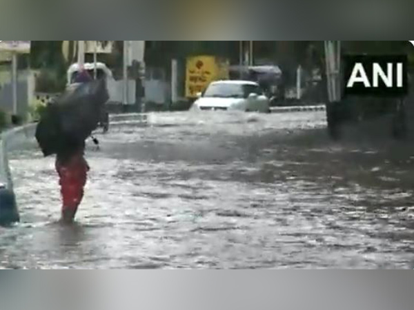 Waterlogging in Kolkata (Photo credit: ANI)