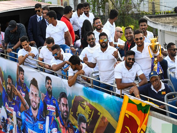 Sri Lanka team's victory parade (Photo: ICC/ Twitter)