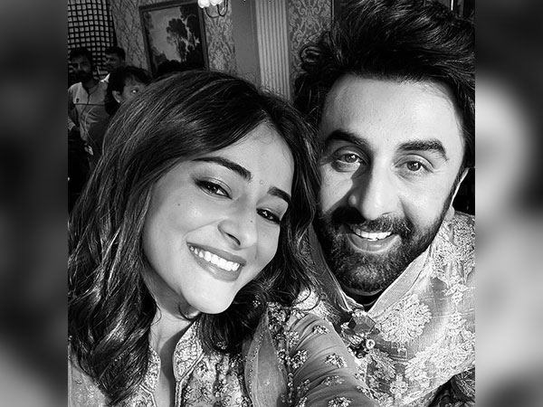 Ananya Panday with Ranbir Kapoor (Image source: Instagram) 