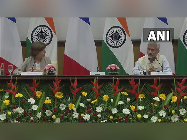 External Affairs Minister S Jaishankar and French Foreign Minister Catherine Colonna in a joint press conference in New Delhi on Wednesday