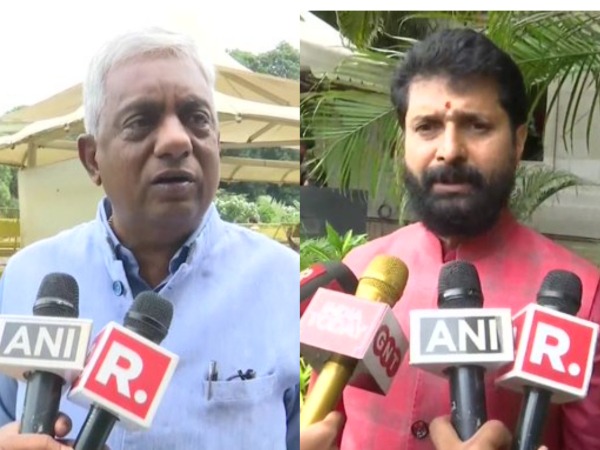 Congress MLA Nagaraj (left) and BJP MLA CT Ravi (right) (Photo/ANI)