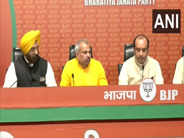 BJP press conference at party headquarters in New Delhi. (Photo/ANI)