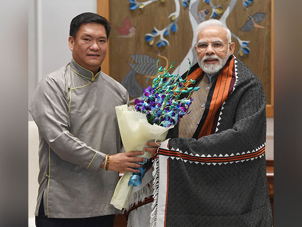 Arunachal Pradesh Chief Minister Pema Khandu with Prime Minister Narendra Modi