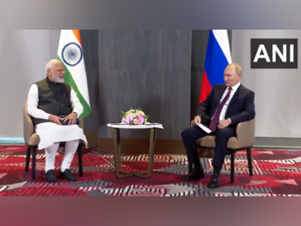 Prime Minister Narendra Modi with Russian President Vladimir Putin. 