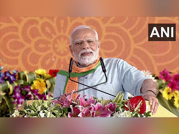 Prime Minister Narendra Modi in MP's Sheopur(Photo/ANI)