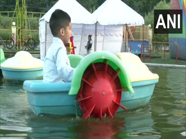 A child at the Surinsar Lake festival in Jammu. (Photo/ANI)