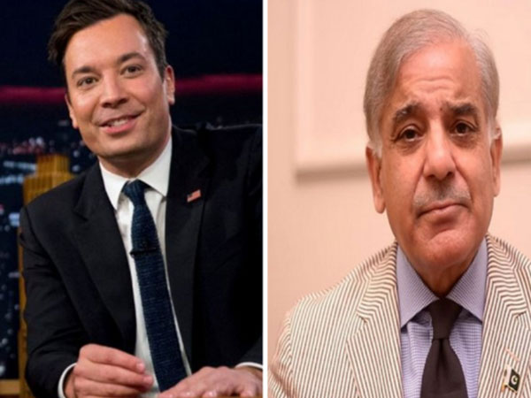 Jimmy Fallon and Shehbaz Sharif (Image source: Twitter)